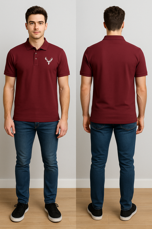 Bold & Breezy Red Polo – Breathable Cotton Blend, Classic Fit for Everyday Style