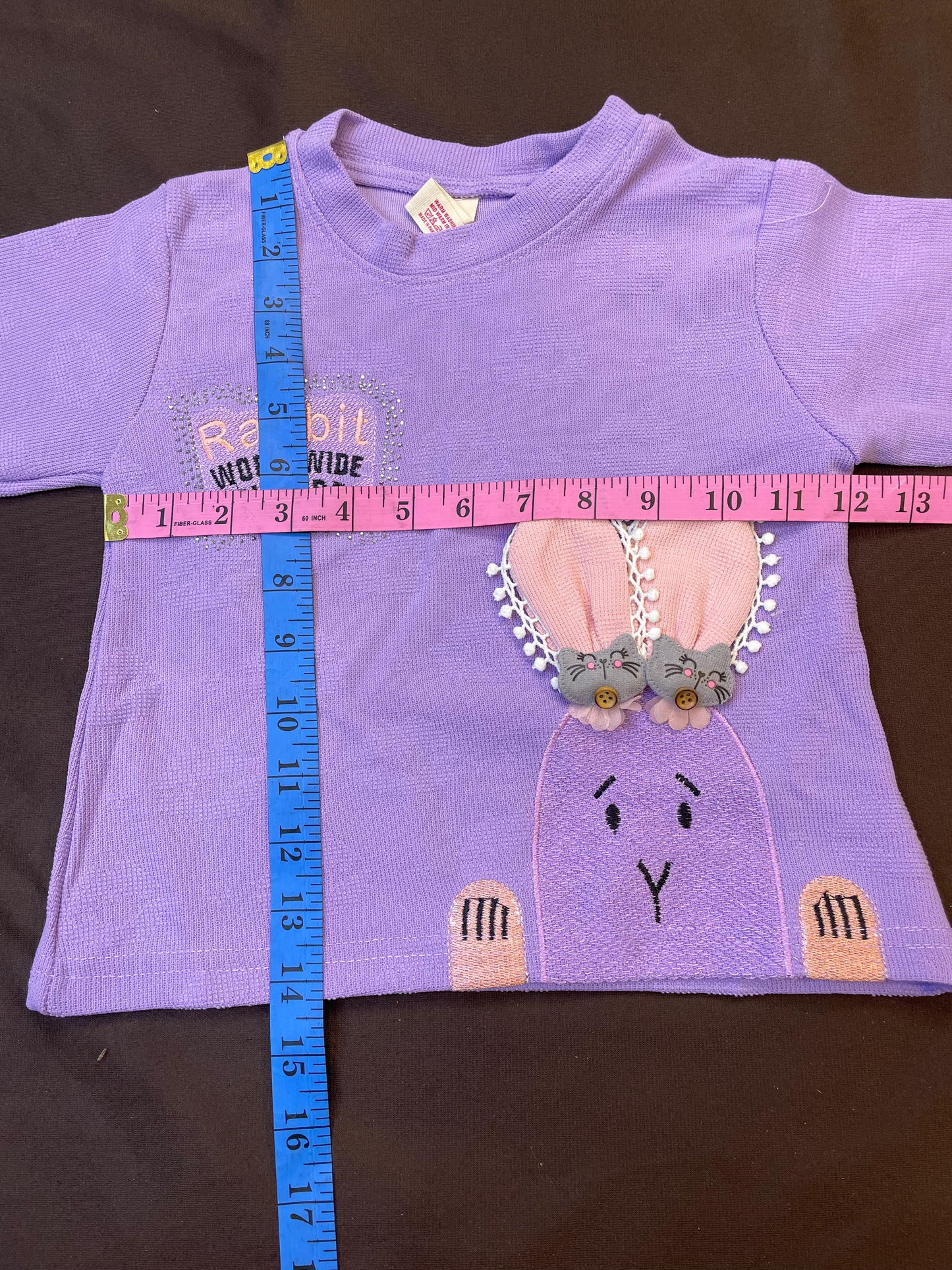 Girls Purple Bunny Suit Set – Cozy Winter Outfit
