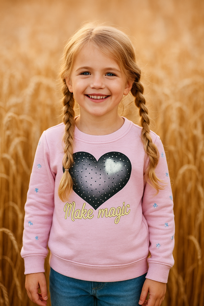 Soft & Stylish Girls Heart Sweatshirt||  Winter Collection