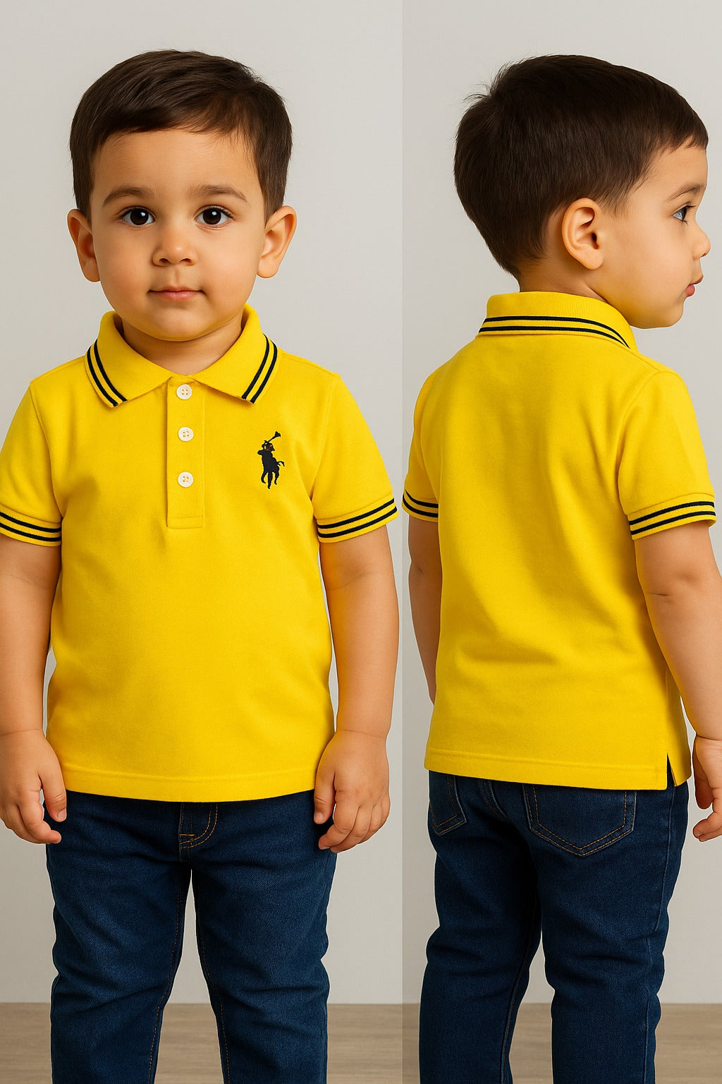 Bright Yellow Kids Polo Shirt – Playful, Stylish & Everyday-Ready