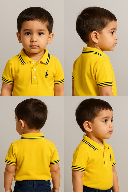 Bright Yellow Kids Polo Shirt – Playful, Stylish & Everyday-Ready