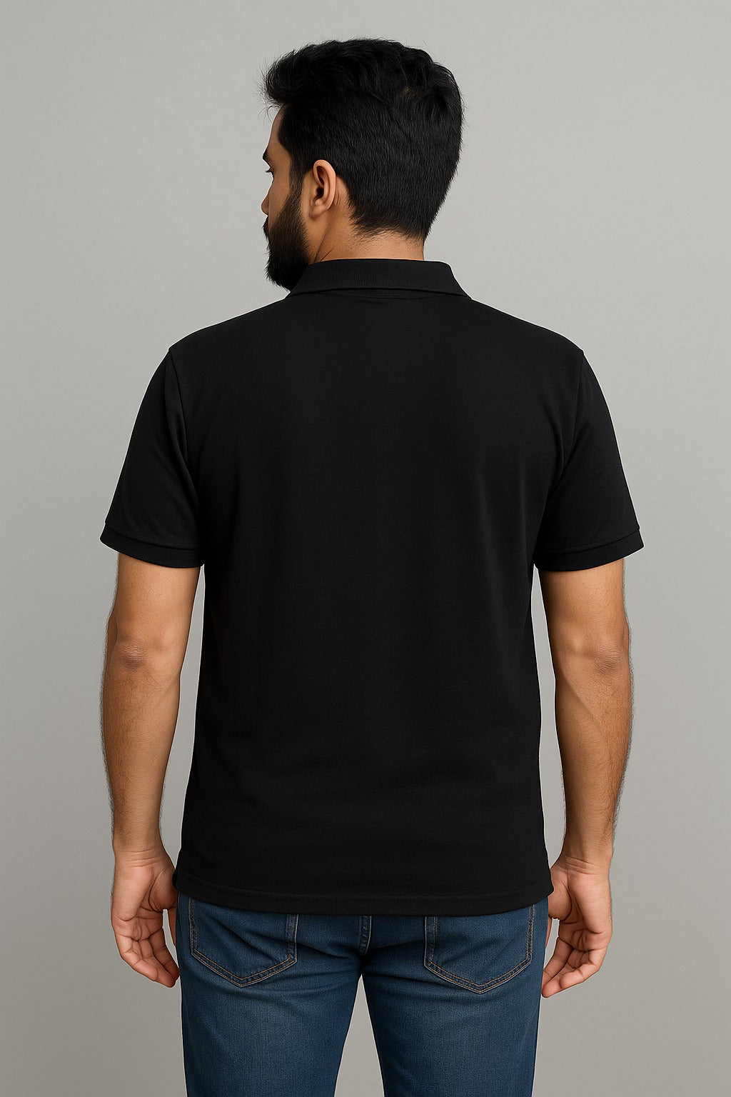 Classic Men’s Black Polo Shirt – Premium Cotton Comfort & Style