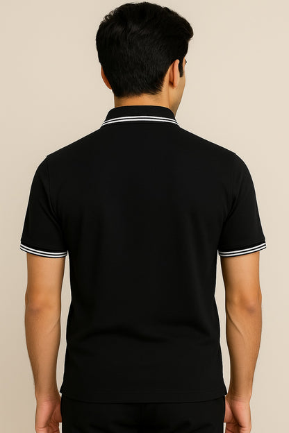Black Polo Shirt– Sleek, Versatile & Breathable