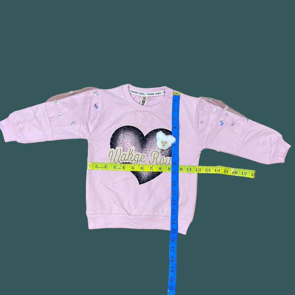 Soft & Stylish Girls Heart Sweatshirt||  Winter Collection