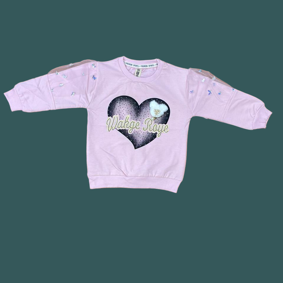 Soft & Stylish Girls Heart Sweatshirt||  Winter Collection