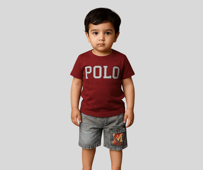 Bold Red Kids Polo – Bright Look, Soft Feel