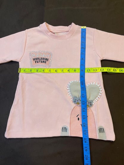 Girls Pink Bunny Suit Set – Winter Collection