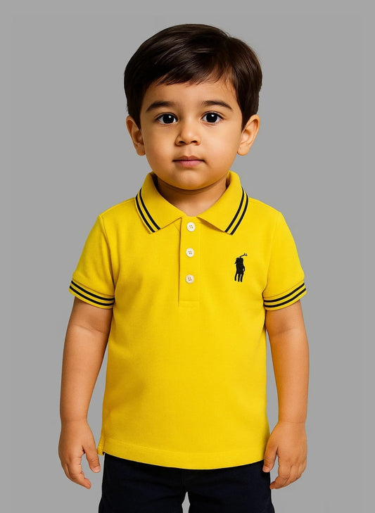 Bright Yellow Kids Polo Shirt – Playful, Stylish & Everyday-Ready