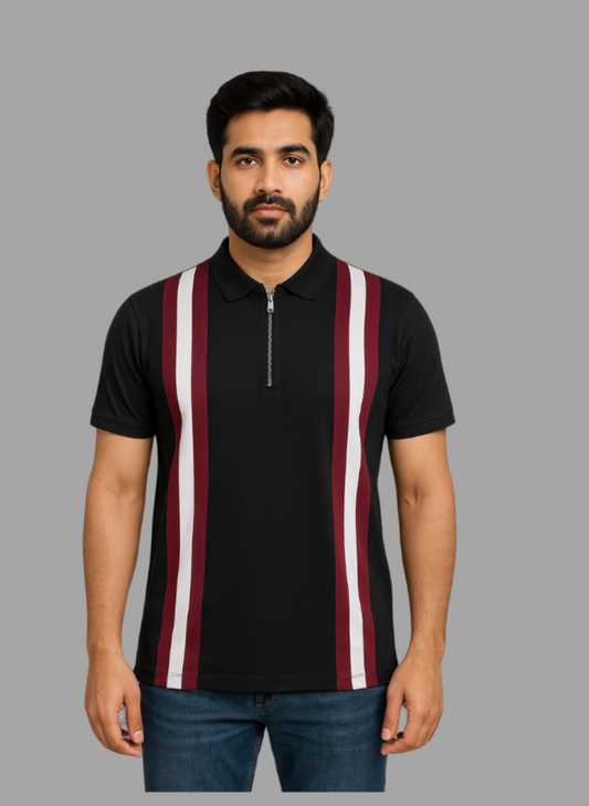 Classic Men’s Black Polo Shirt – Premium Cotton Comfort & Style
