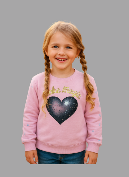 Soft & Stylish Girls Heart Sweatshirt||  Winter Collection