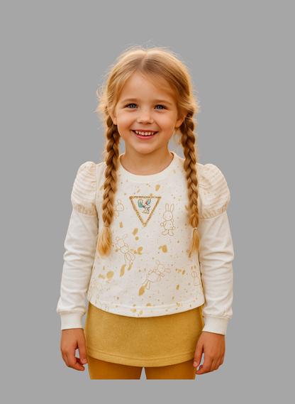 Girls 2-Piece Winter Outfit Set|Adorable Style Comfortable